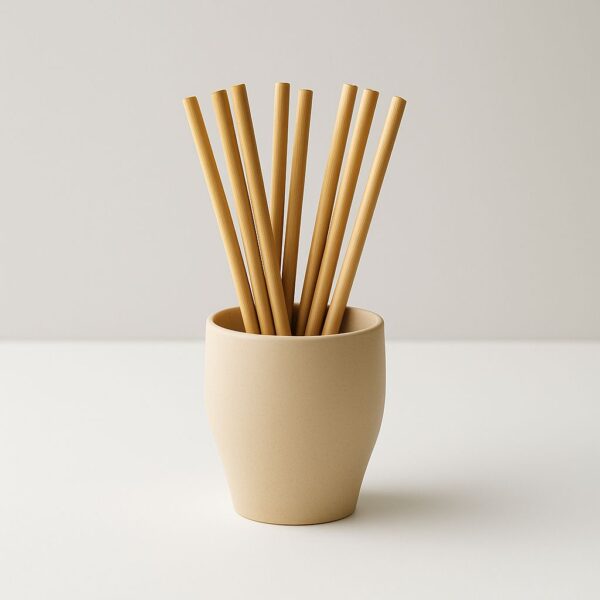 12-inch Long bamboo straws