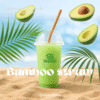 Summer reusable bamboo straws